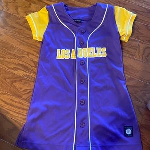 5/6 kids Los Angeles lakers dress